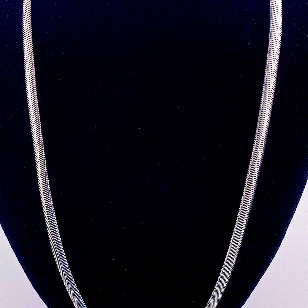 22” 925 Solid Sterling Silver Snake 8mm 20gram - image 4